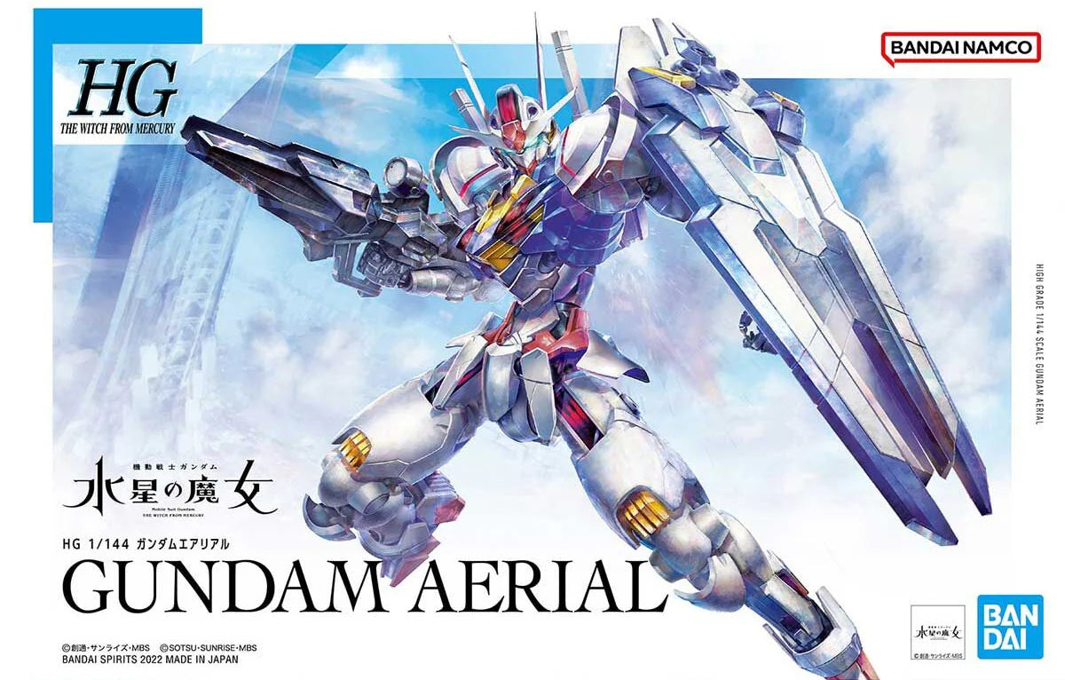 Bandai 1/144 HG Gundam Aerial The Witch From Mercury Mobile Suit Model Kit